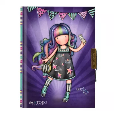 Santoro Zamykany Notes Gorjuss Fairground Up and Away