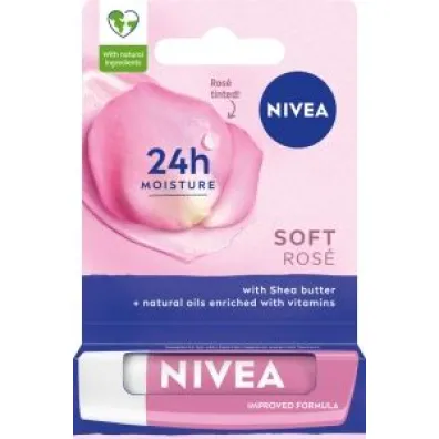 Nivea Soft Rose Nawil�aj�ca Pomadka ochronna do ust 4.8 g