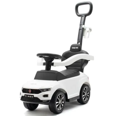 Je�dzik z r�czk� Volkswagen T-Roc bia�y Baby Mix