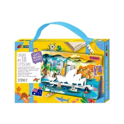 Puzzle drewniane 3D - Stw�rz pejza� miejski Sydney Avenir