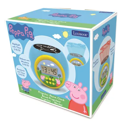Budzik cyfrowy �winka Peppa z projektorem i timerem RL977PP