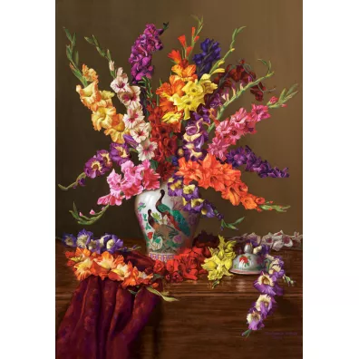 Puzzle 1000 el. Ladiole w chi�skiej wazie Castorland