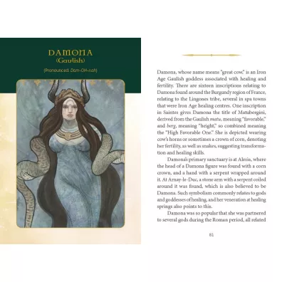 Celtic Goddesses, Witches and Queens Oracle, karty