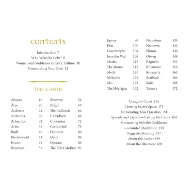 Celtic Goddesses, Witches and Queens Oracle, karty