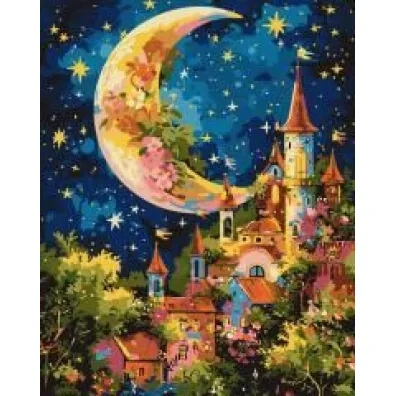 Ideyka Malowania po numerach - Gwiezdny pa�ac 40x50cm