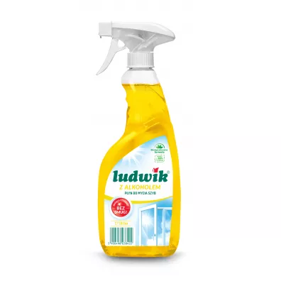 Ludwik Pyn do mycia szyb i glazury z alkoholem Lemon 600 ml