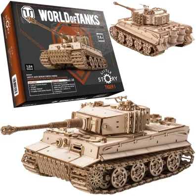 Puzzle Drewniane 3D - Czo�g Tiger M1 Nice-idea.pl