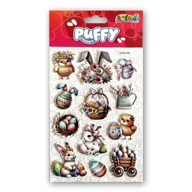 Naklejki Penmate Kolori Puffy PUFE-1004 wielaknocne kurki