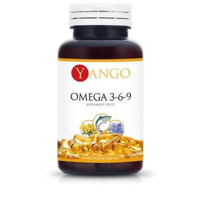 Yango Omega 3-6-9 1000 mg z olejem z wiesiołka i lnianym 60 kaps.