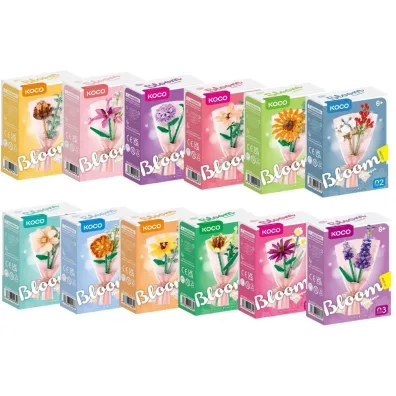 Klocki bukiet kwiat�w mix