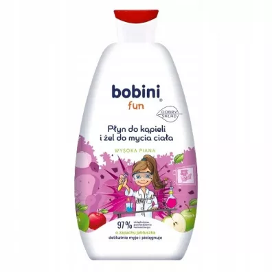 Bobini Fun P�yn do k�pieli i mycia cia�a Jab�uszko 500 ml