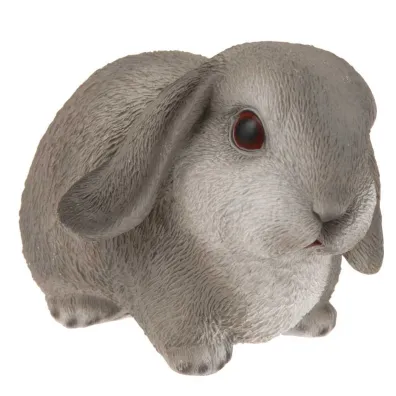 ProGarden Figurka ogrodowa krlik szary 16 cm
