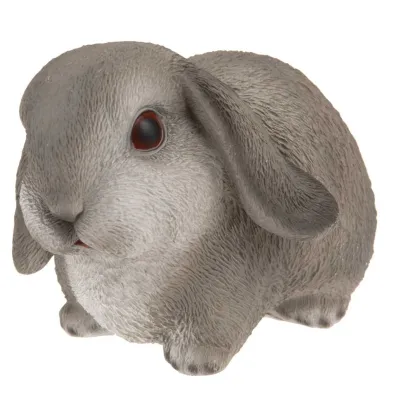 ProGarden Figurka ogrodowa krlik szary 16 cm