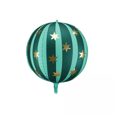 Balon foliowy Pika w gwiazdki 75cm zielony