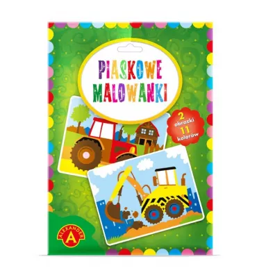Alexander Piaskowe malowanki. Koparka i Traktor