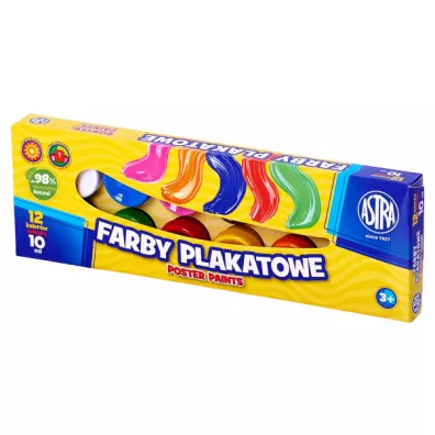 Astra Farby plakatowe 12 x 10 ml