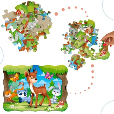 Puzzle 30 el. A Deer AND Friends Castorland