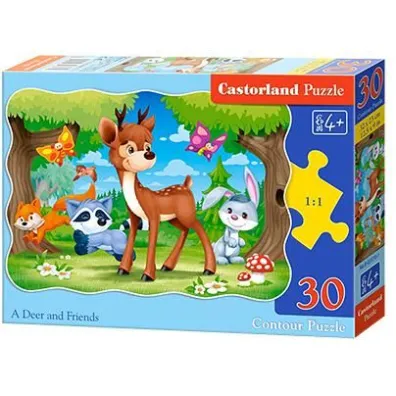 Puzzle 30 el. A Deer AND Friends Castorland
