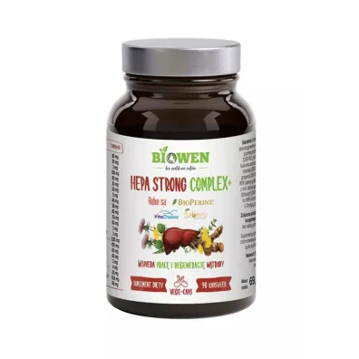 Biowen Hepa Strong Complex+ suplement diety 90 kaps.