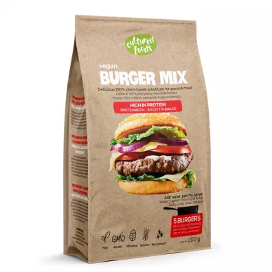 Cultured Foods Ro�linny zamiennik mi�sa mielonego Burger Mix 200 g
