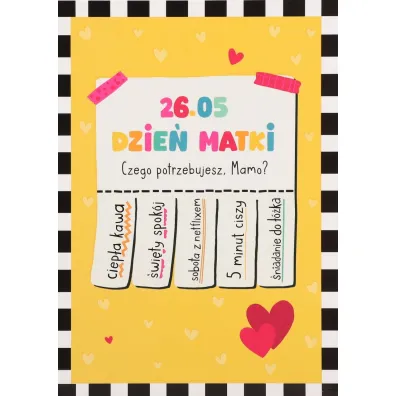 Karnet okazjonalny B6 z kopert� Dzie� Mamy PAN DRAGON KB6-2037