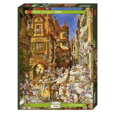 Puzzle 1000 el. Romantyczne miasto Heye