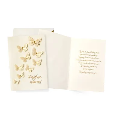 Kukartka Karnet SCH-014 Og�lne �yczenia  motyle
