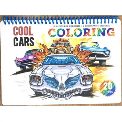 Kolorowanka A5 koo 20 kartek Cool cars