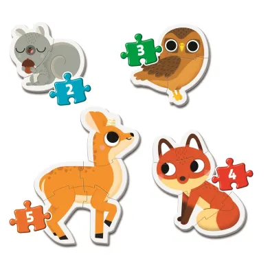 Moje pierwsze puzzle - Zwierz�ta le�ne Clementoni
