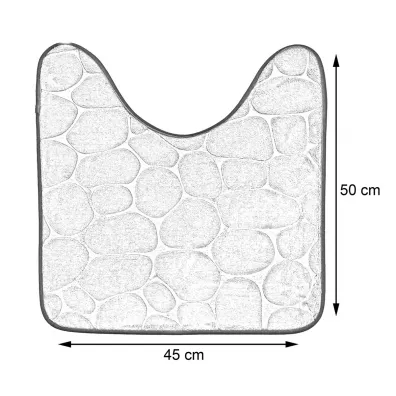 Tendance Dywanik pod WC 45x50 cm Stones czarny