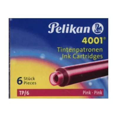Pelikan Naboje kr�tkie r�owe 6 szt.