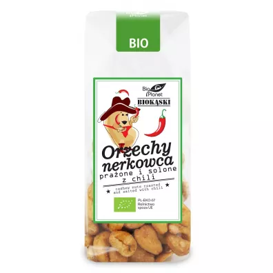 Bio Planet Orzechy nerkowca praone i solone z chili 100 g Bio