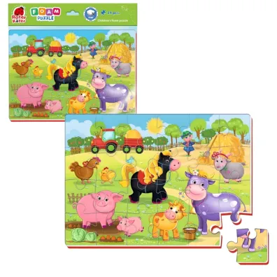 Puzzle piankowe 24 el. �mieszne obrazki Farma Roter Kafer
