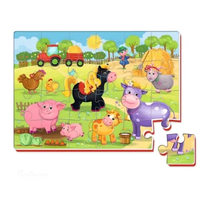 Puzzle piankowe 24 el. �mieszne obrazki Farma Roter Kafer