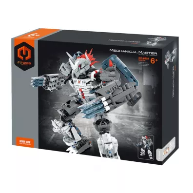 Klocki  Mecha wojownik srebrny 965 element�w