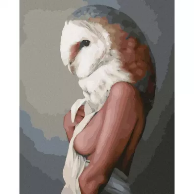 Twoje Hobby Malowanie po numerach - Kobieta Sowa 40x50cm