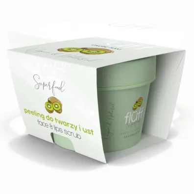 Fluff Face And Lips Scrub peeling do twarzy i ust Kiwi 80 g