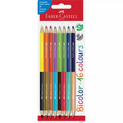 Faber-Castell Kredki dwustronne 16 kolor�w 8 szt.