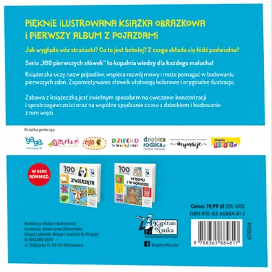Kapitan Nauka. 100 pierwszych s��wek. Pojazdy