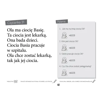 Czytam i odpowiadam na pytania. Kolejne czytanki. �wiczenia w czytaniu ze zrozumieniem
