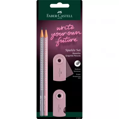Faber-Castell O��wek + gumka + temper�wka 2 szt.