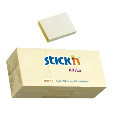 Stickn Notes samoprzylepny ��ty pastel 38x51mm 12 szt.