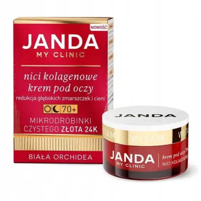 Janda Zestaw prezentowy Nici kolagenowe 70+: krem na dzie� dobry, krem na dobranoc, krem pod oczy 2 x 50 ml + 15 ml