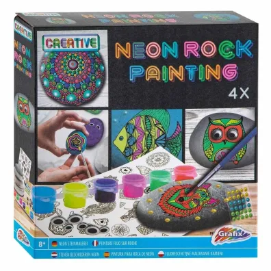 Zestaw do malowania kamieni neonowy Grafix