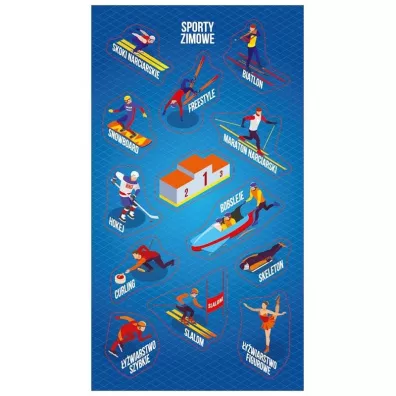 Ranok-Creative Naklejki Sporty zimowe
