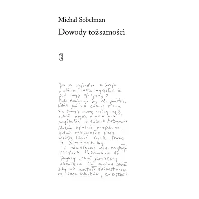 Dowody to�samo�ci - Micha� Sobelman