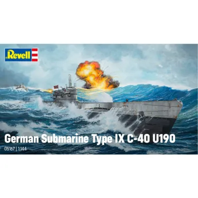 German Submarine Type IX C/40 U190 Revell