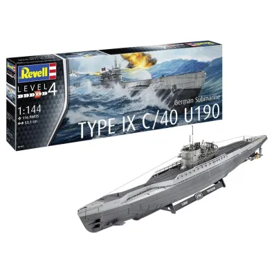 German Submarine Type IX C/40 U190 Revell