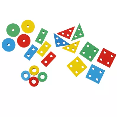 Kolejka pocig lokomotywa klocki drewniane sorter ukadanka zrcznociowa 30cm