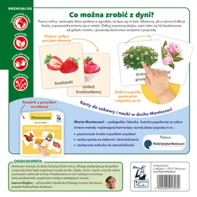 Przyroda. Montessori. Karty sensoryczne. Kapitan Nauka